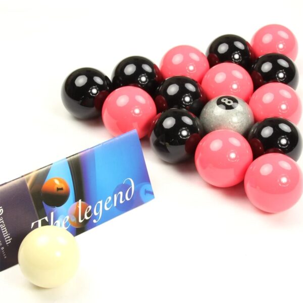 Aramith Premier Silver 8 Ball Edition Pink And Black Pool Balls