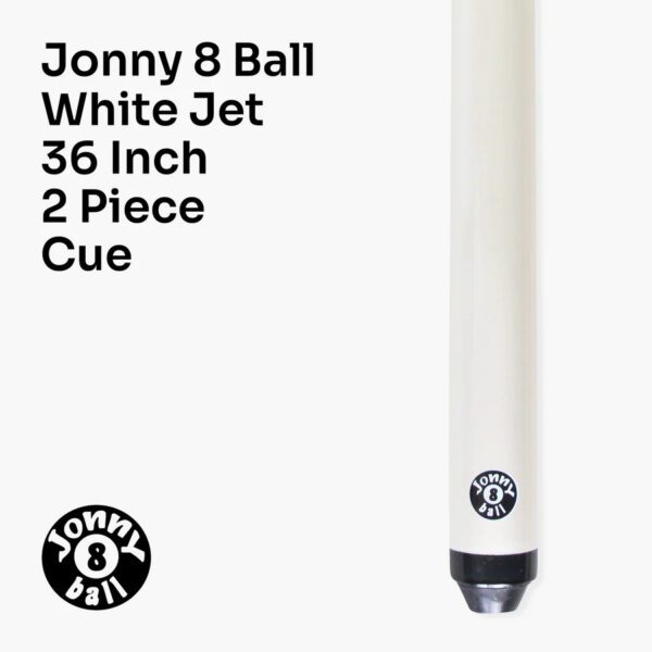 Jonny 8 Ball white Junior 2 Pc Ash Pool Or Snooker Cue