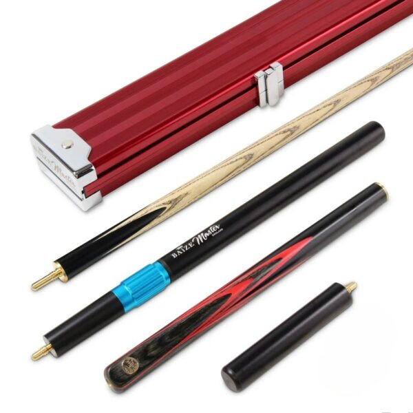 Emperor Red Snooker Cue and Aluminium Case Set