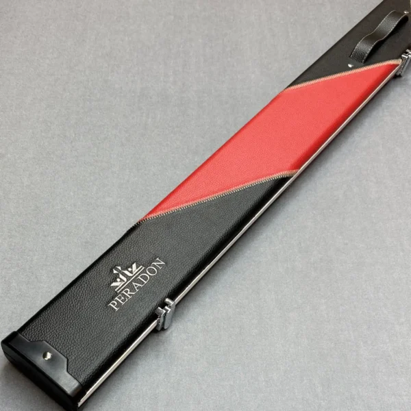Peradon Halo Plus One Piece Extra Wide Cue Case Limited Edition - Black And Red Arrow
