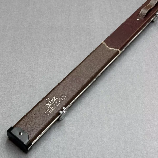 Peradon Halo Wide One Piece Cue Case Limited Edition - Brown/Red Vein/Brown