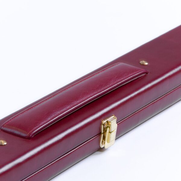 Mark Rogers Handmade Luxury Leather Double Slim Case - Deep Burgundy