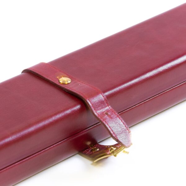 Mark Rogers Handmade Luxury Leather Double Slim Case - Deep Burgundy