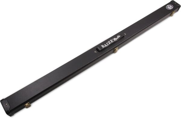 Baize Master Black And White Interior Black Cue Case With Plastic Ends