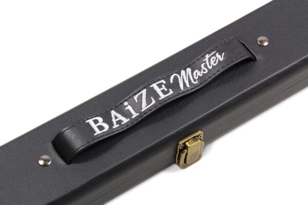 Baize Master Black And White Interior Black Cue Case With Plastic Ends