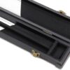 Baize Master Black And White Interior Black Cue Case With Plastic Ends