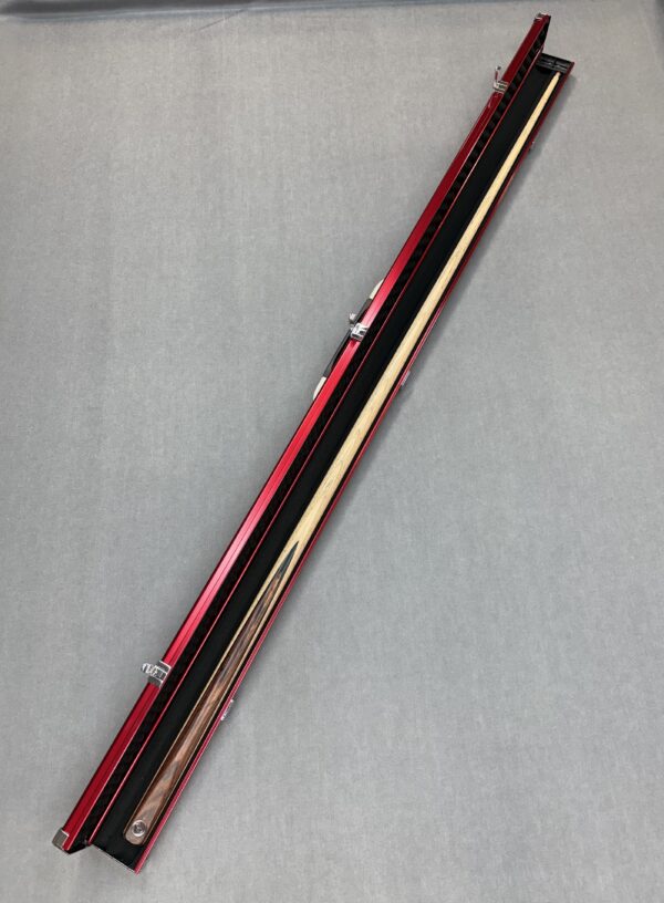 Blackball Tables 8 Ball Break Cue with Bullet Tip Fitted and 1 Piece Red Aluminium Case Bundle