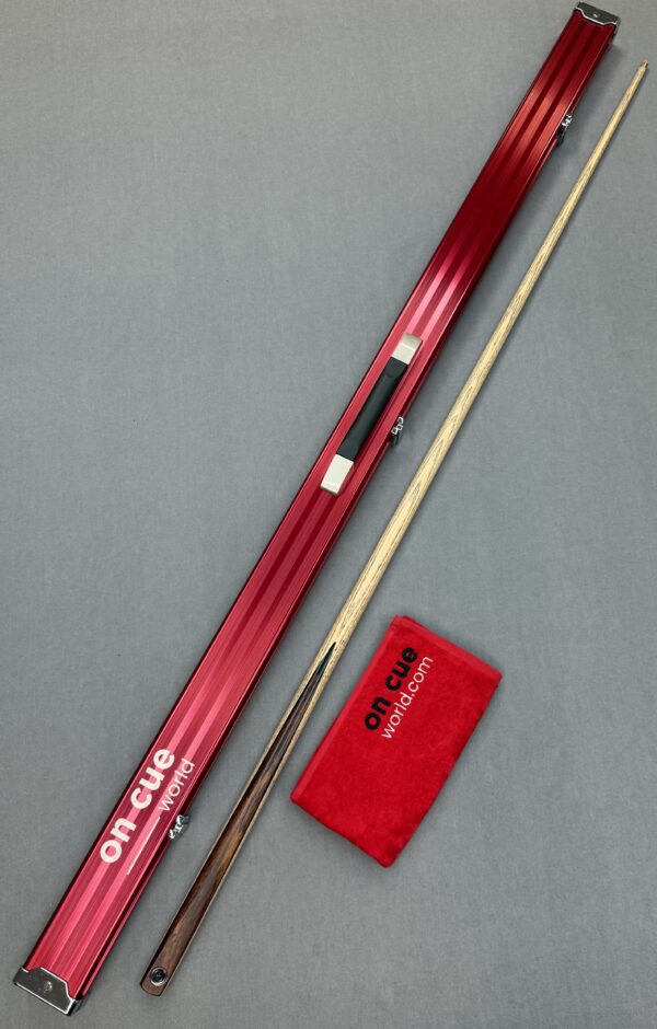 Blackball Tables 8 Ball Break Cue with Bullet Tip Fitted and 1 Piece Red Aluminium Case Bundle