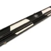 Baize Master Black And White Interior Black Cue Case With Plastic Ends