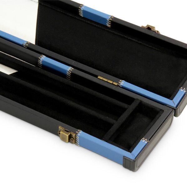 Baize Master 1 Piece Extra Wide Black And Blue Patch Snooker Cue Case - 3 Cues