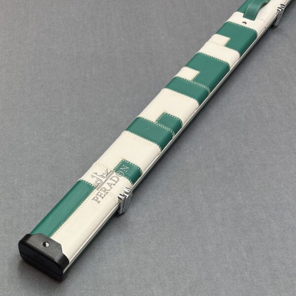Peradon Halo Wide One Piece Cue Case Limited Edition - Green And White Patch