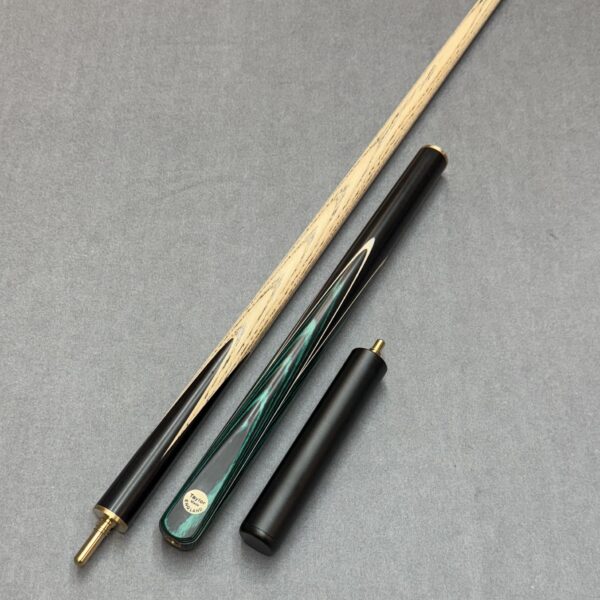 Taylor Made Crushed Green 3/4 Jointed Ash Snooker Cue + Mini Butt