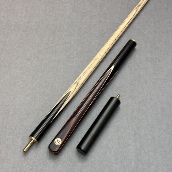 Taylor Made Crushed Dark Red 3/4 Jointed Ash Snooker Cue + Mini Butt