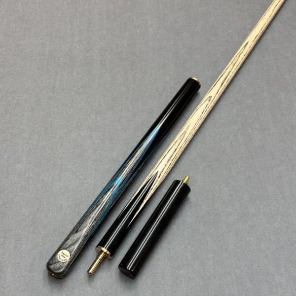 Taylor Made 58" 3/4 Jointed Ash Cue 9.5mm Tip - Blue Driftwood Hand Finished in The UK