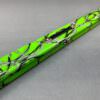 Fibreglass One Piece Cue Case - Green Base, Black + Grey Messy Lines