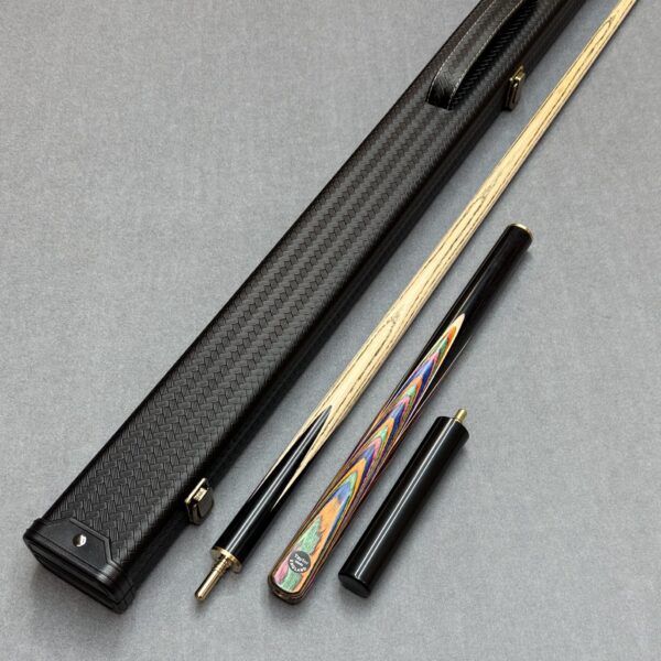 Taylor Made Crushed Harlequin 3/4 Jointed Ash Pool Cue And Case Set