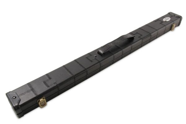 Baize Master Black Patch 2 Pce Hard Snooker Pool Cue Case With Black And White Interior