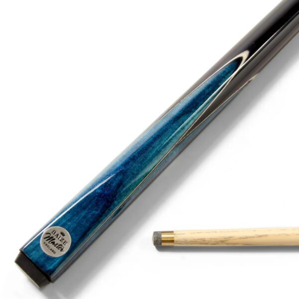 Baize Master Silver Series 57" Blue Victory 2pc Ash Cue and Hard Case Set