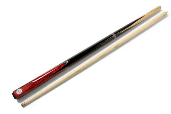 Baize Master Silver Series 57" Red Victory 2pc Ash Cue and Hard Case Set