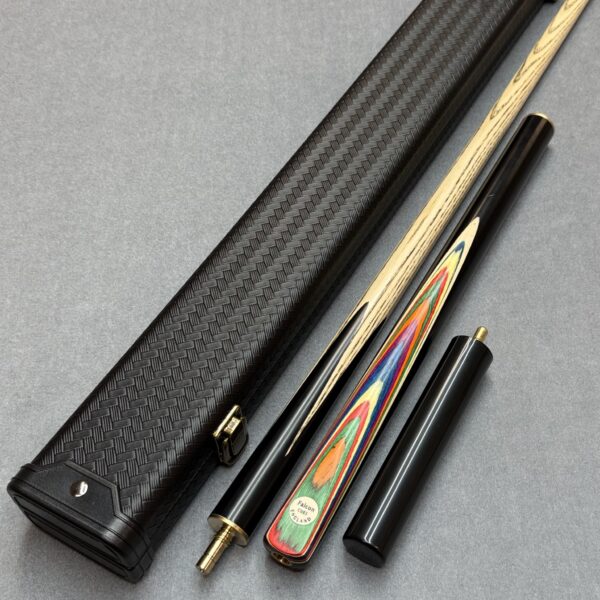 Falcon Rainbow 3/4 Jointed Ash Snooker Cue And Case Set