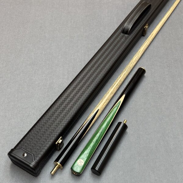 Falcon Green 3/4 Jointed Ash Snooker Cue And Case Set
