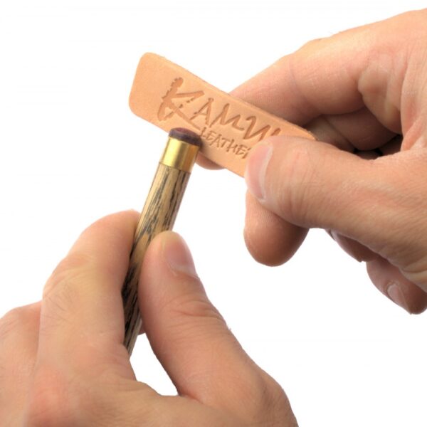 Kamui Genuine Leather Cue Tip Burnisher