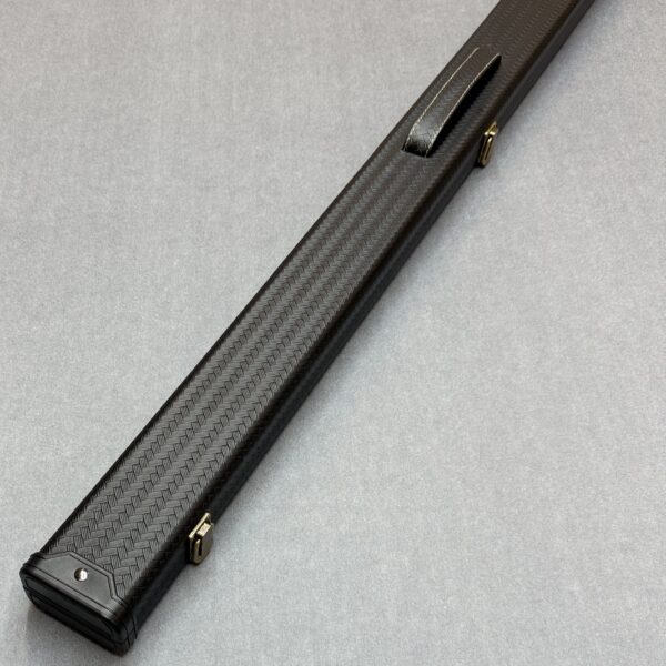 Challenger 3/4 Snooker Pool Cue Case with Durable Riveted Catches and Hinges - Black