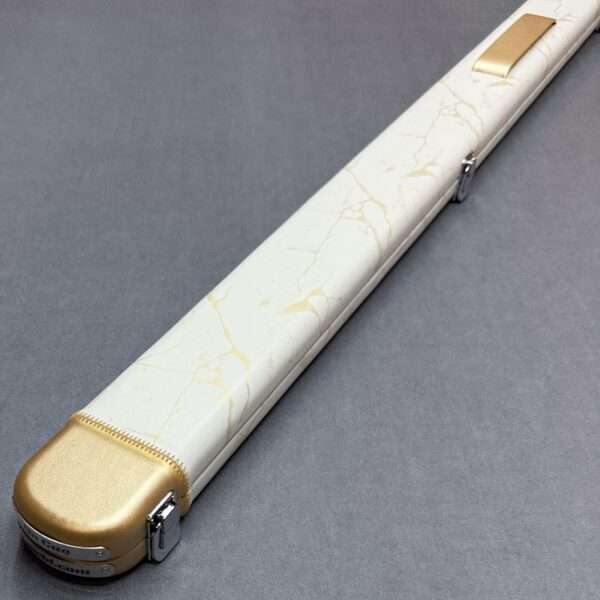OCW Infinity One Piece Wide Snooker And Pool Cue Case - Bespoke White and Gold