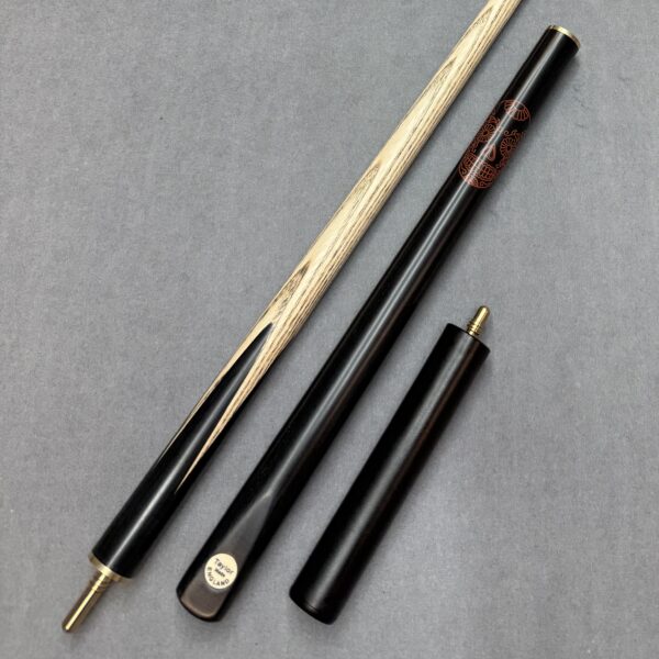 Taylor Made 57" 3/4 Jointed Ash Snooker Pool Cue + Mini Butt - Pierced Fate