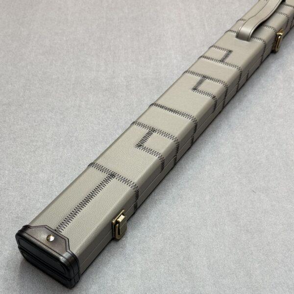 OCW Challenger 3/4 Snooker Pool Cue Case With Durable Riveted Catches + Hinges - Grey Patch